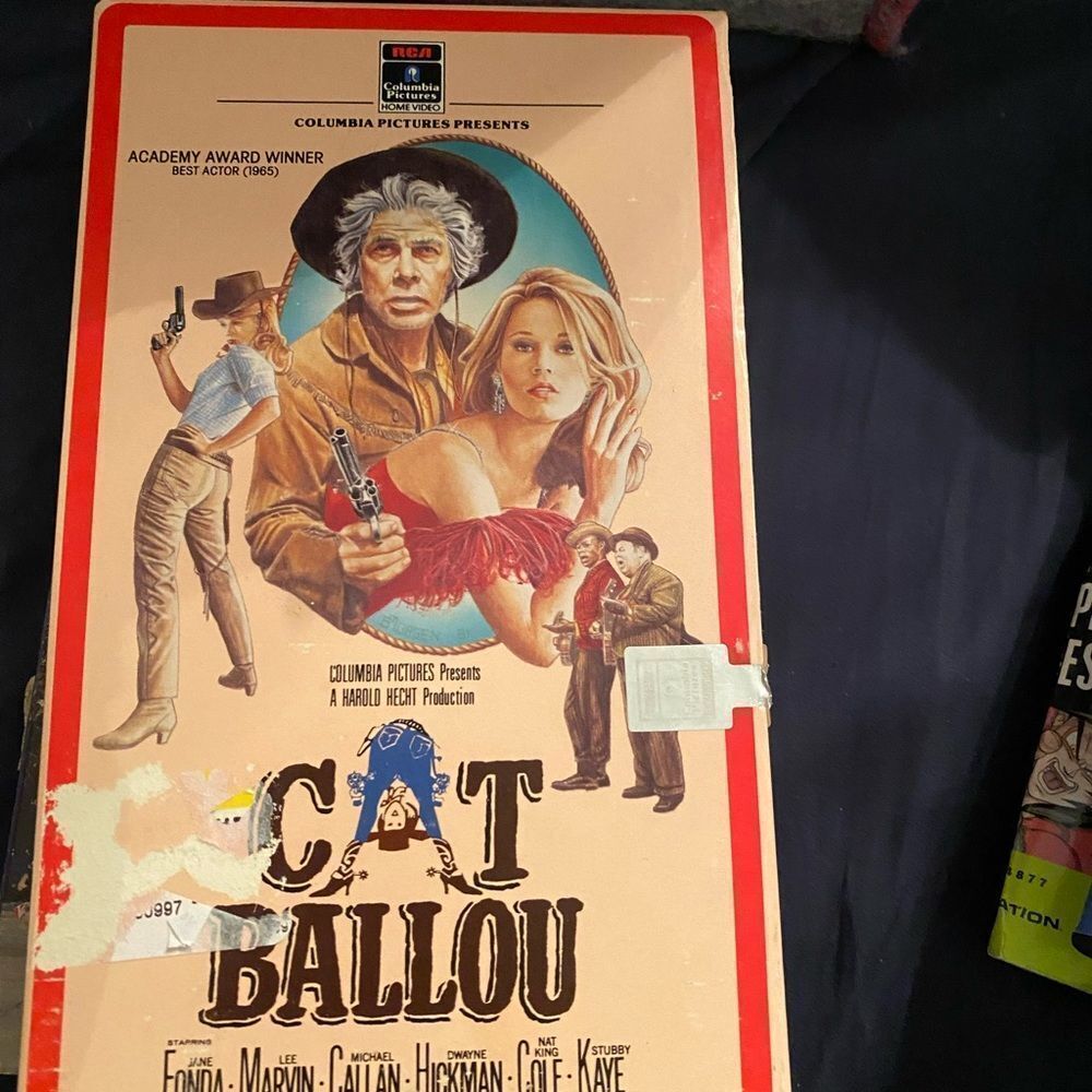 Cat Ballou VHS RARE Original 1981 press Columbia Pictures Home Ent. Fonda Marvin